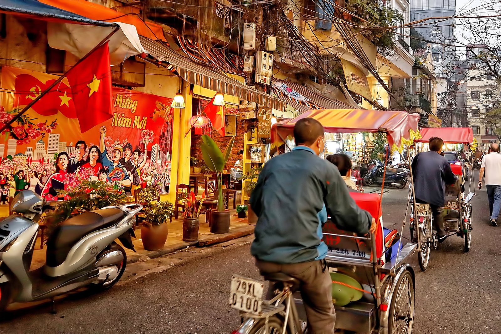 Riding Cyclo in Vietnam 